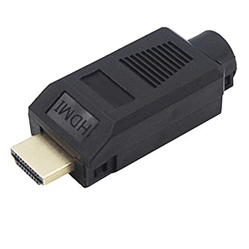 Conector HDMI Macho sin Soldadura, Conector de Soldadura con Cubierta de plástico