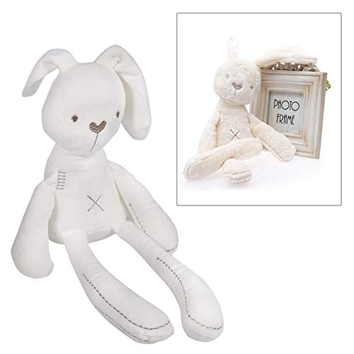 Conejo de peluche, muñecas rellenas de dibujos animados lindo dormir conejito muñecas de peluche animales confort juguetes regalo para bebés