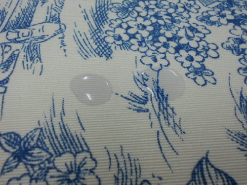 Confección Saymi Mantel Antimanchas Ref. Toile de Jouy, Romántica Azul Tejido Acabado en Teflon®, Medida 138x200