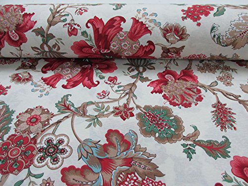 Confección Saymi Tela loneta Estampada 2,45 MTS Ref. Delhi Crudo, Doble Ancho 2,80 MTS.