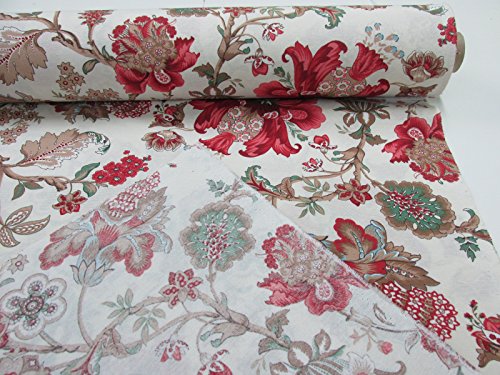 Confección Saymi Tela loneta Estampada 2,45 MTS Ref. Delhi Crudo, Doble Ancho 2,80 MTS.