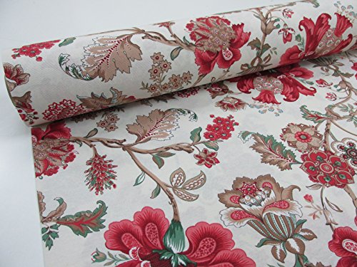 Confección Saymi Tela loneta Estampada 2,45 MTS Ref. Delhi Crudo, Doble Ancho 2,80 MTS.