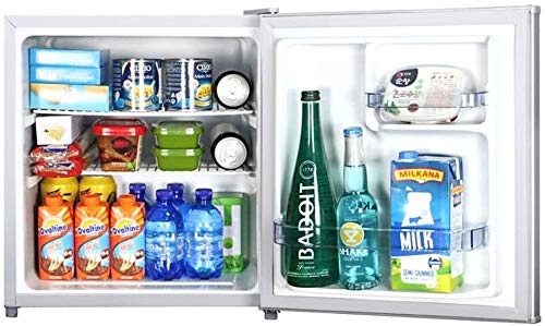 Congelador de una sola puerta mini refrigerador compacto con la cerradura - Silent ahorro de energía Oficina for/Ap/Piso - rack desmontable - Almacenamiento pequeña maquina expendedora Refrigerado