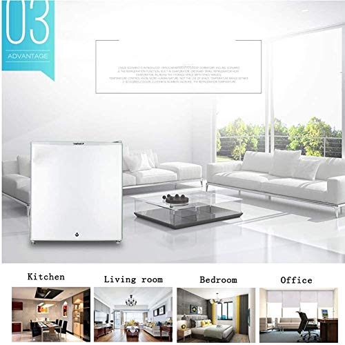 Congelador de una sola puerta mini refrigerador compacto con la cerradura - Silent ahorro de energía Oficina for/Ap/Piso - rack desmontable - Almacenamiento pequeña maquina expendedora Refrigerado