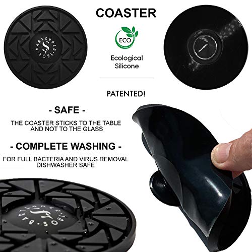 Conjunto de Coctelera Profesional - 750 ml - 0,8mm - Con Jigger, Versátil Posavasos de Silicona y Guía de Recetas – Juego de acero inoxidable de calidad garantizada para servicios intensos