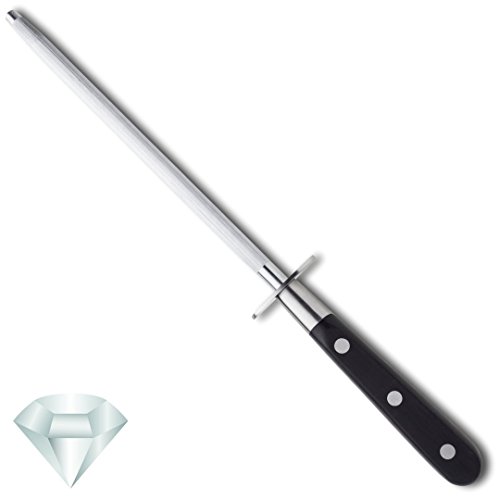 Conjunto De Cuchillo Sabatier Tallado Profesional De 3 Piezas, Tenedor Y Acero Afilado. Cromo-Molibdeno-Vanadio Hoja De Acero Inoxidable. Construcción Completa De Remache Triple Tang
