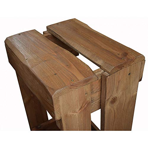 Conjunto de Mesa y Taburetes hecho a mano con madera de Palets para Bares & Terrazas & Patio & Exterior & Interior