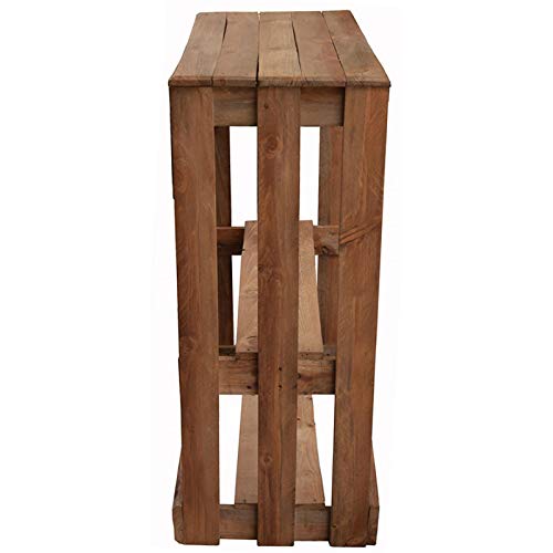 Conjunto de Mesa y Taburetes hecho a mano con madera de Palets para Bares & Terrazas & Patio & Exterior & Interior