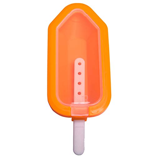 Conquror - 4 moldes de silicona para hacer helados de hielo/polos con zumo congelado naranja