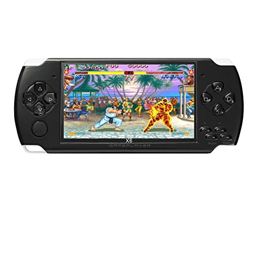 Consola de juegos portátil JXD de 4.3 pulgadas y 8GB incorporada en 1200 + juegos de video reales para juegos gba/gbc/sfc/fc/smd juegos mp3/mp4/mp5 DV/DC (negro)