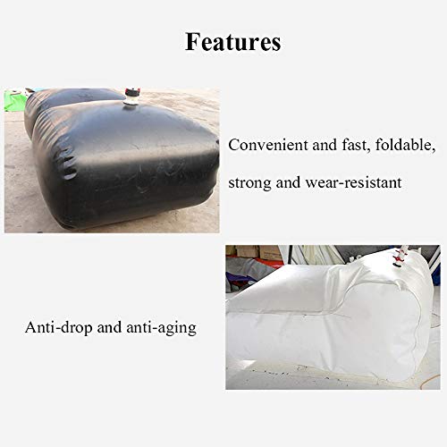 Contenedor de almacenamiento de agua al aire libre de gran capacidad, Tipo plegable con grifo Bolsa de agua flexible resistente al desgaste, Cubo de almacenamiento de riego resistente a la sequía
