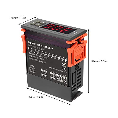 Controlador digital de humedad de aire WH8040 Rango 1% -99% HR HM-40 Sensor de alta precisión CA 220 V para humidificador deshumidificador con sensor de temperatura Sonda