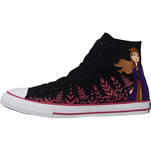 Converse Chuch Taylor All Star Hi Frozen Anna Negro/Rojo (Black/Cherries Jubilee) Tela 38½ EU