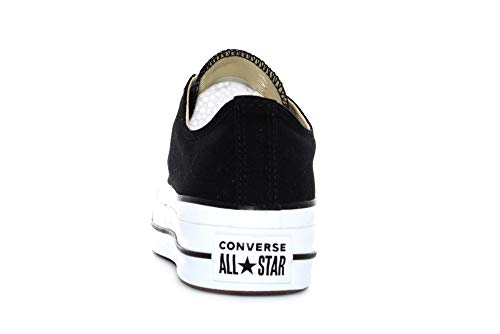 Converse Chuck Taylor CTAS Lift Ox Canvas, Zapatillas para Mujer, Negro (Black/White/White 001), 40 EU