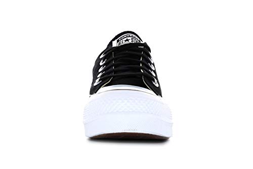 Converse Chuck Taylor CTAS Lift Ox Canvas, Zapatillas para Mujer, Negro (Black/White/White 001), 40 EU