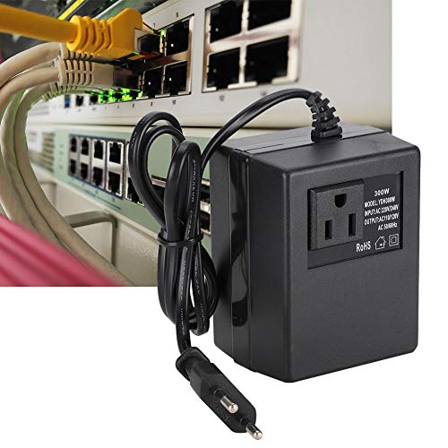 Convertidores de Potencia Para Convertidor de Voltaje de Viaje Internacional Transformador Reductor 300W 220V a 110V Adaptador de Enchufe UE(EU Plug)