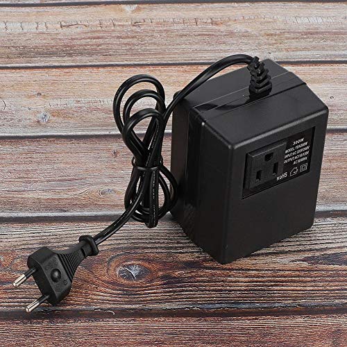 Convertidores de Potencia Para Convertidor de Voltaje de Viaje Internacional Transformador Reductor 300W 220V a 110V Adaptador de Enchufe UE(EU Plug)