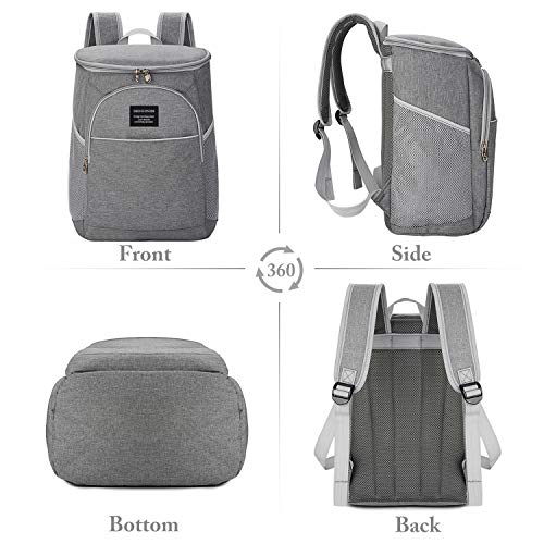 COOFIT Mochila Nevera Mochila Térmica Comida Mochila Refrigeración Aislamiento con Forro Impermeable Portatil Mochila Térmica Porta Alimentos para Playa Picnic Camping