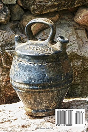 Cool Black Clay Container Botijo Folk Art Journal: 150 Page Lined Notebook/Diary