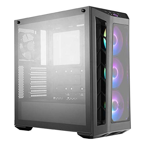 Cooler Master MasterBox MB530P ARGB - Caja PC ATX con 3 Paneles Cristal Templado, 3 x 120mm Ventiladores Preinstalados, Configuraciones Flujo de Aire Flexible - ARGB