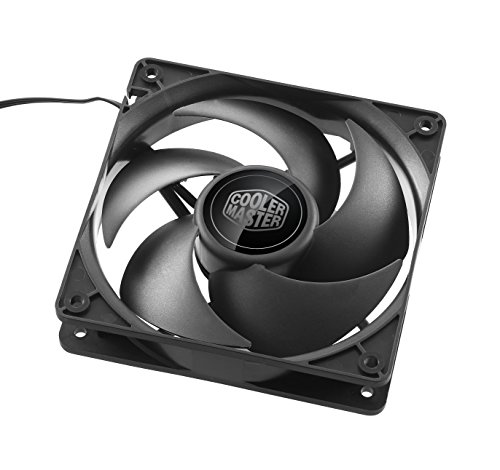 Cooler Master Silencio FP 120 PWM - Ventilador de PC (Ventilador, Carcasa del ordenador, 4 Pins, 12 cm, Negro, 0,03A, 0,36W)