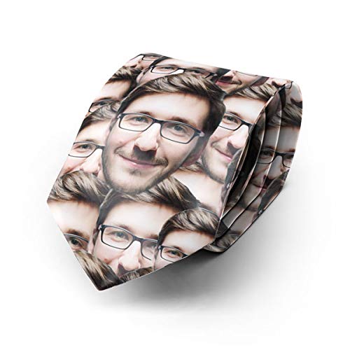 Corbatas Personalizadas Con Caras Hombres y Niños Originales Divertidas Seda - Sube tu Foto Nosotros hacemos el trabajo! - Navidad - Fin de año - Bodas - Corbatas Fotos Dibujos Perro Nombres (ADULTOS)