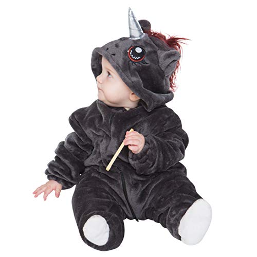 corimori- Ruby el Unicornio Punk (6+ Modelos) Ropa de Dormir Disfraz Animal Bebé, Color negro, rosa, Talla 60-70 cm (1850) , color/modelo surtido