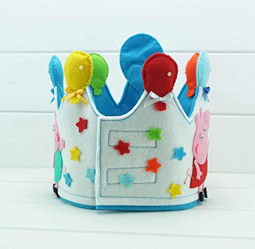 Corona Cumpleaños Peppa Pig Fiesta