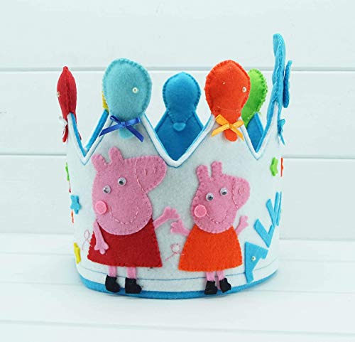 Corona Cumpleaños Peppa Pig Fiesta