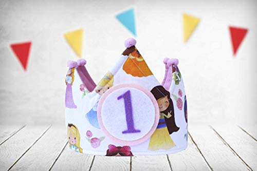 Corona cumpleaños Princesas Disney (Incluye Todos los números) - Beneficios destinados a entidad sin ánimo de lucro