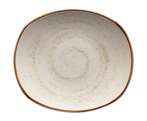 Corona Plato, Porcelana, Beige, 25x22x3 cm