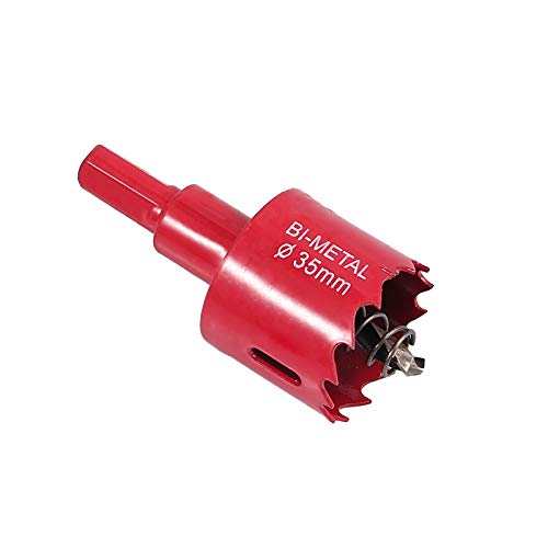 Coronas Perforadoras 11 Piezas 16-53mm HSS Brocas Corona de Acero de Alta Velocidad con Punton Central y Resorte Juego de Sierras Perforadoras para Madera Blanda Chapa de PVC Plástico Yeso