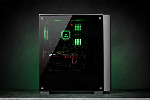 Corsair Carbide Series 175R RGB - Caja de Ordenador para Juegos (Medio-Torre ATX con Ventana de Vidrio Templado) Color Negro