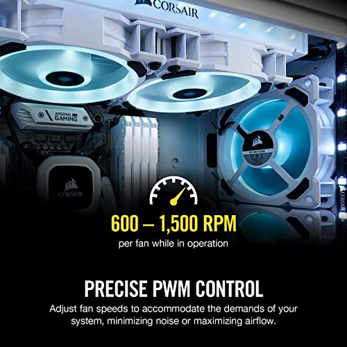 Corsair LL120 RGB - Ventilador (LED 120 mm, PWM White High Airflow) Blanco (CO-9050091-WW)