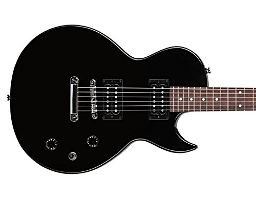 Cort CR50 - Guitarra eléctrica (calibre de cuerdas: 10-46), color negro brillante