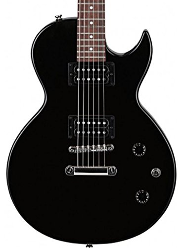 Cort CR50 - Guitarra eléctrica (calibre de cuerdas: 10-46), color negro brillante