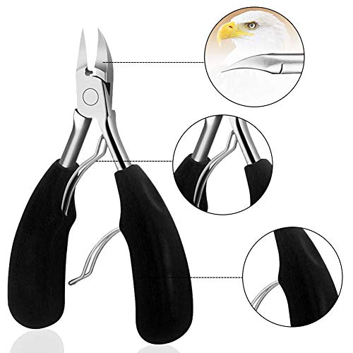 Cortauñas Profesional, Pedicura Cortaúñas, Cortaúñas Grande, Alicates Cortauñas Profesional, Pinzas para Uñas Gruesas y Duras, Paroniquia, Onicomicosis, Hongos en Las Uñas