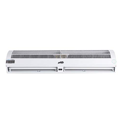 Cortina De Aire Comercial Silenciosa Sensor 2 Velocidades De Viento Ajustable Montaje En Pared Oficina Industrial Hogar Interior 36/40/48/59 Pulgadas Control Remoto Cortina De Aire