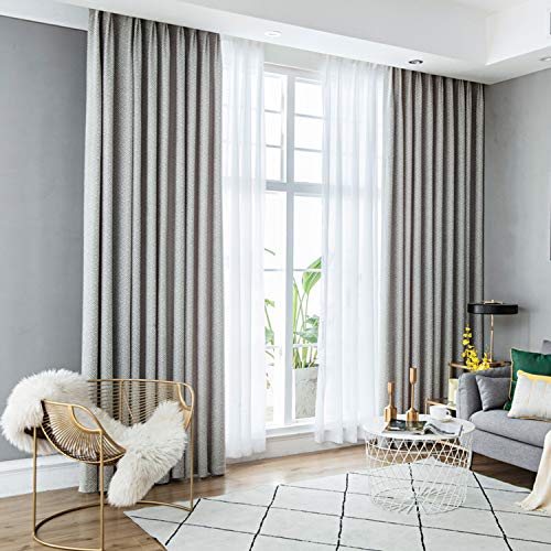 Cortina opaca para playa, tejido de cortina resistente y opaca, geométrica, para dormitorio, doble cara, jacquard, cortina drape-color 4 Cloth-W100 cm x L120 cm (Grommet Top)