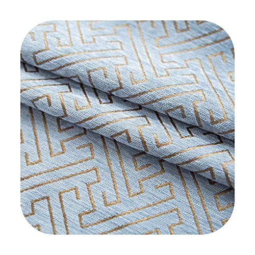Cortina opaca para playa, tejido de cortina resistente y opaca, geométrica, para dormitorio, doble cara, jacquard, cortina drape-color 4 Cloth-W100 cm x L120 cm (Grommet Top)