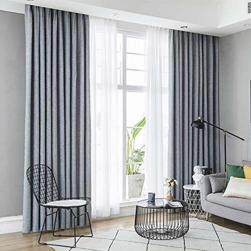 Cortina opaca para playa, tejido de cortina resistente y opaca, geométrica, para dormitorio, doble cara, jacquard, cortina drape-color 4 Cloth-W100 cm x L120 cm (Grommet Top)