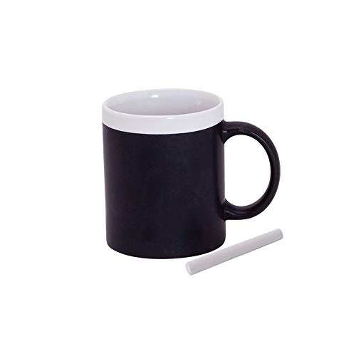 COSAS43 DETALLES PARA INVITADOS BODA-COMUNION-BAUTIZO Lote 6 Tazas Pizarra con Tiza incluida, se Sirve en Colores Variados.
