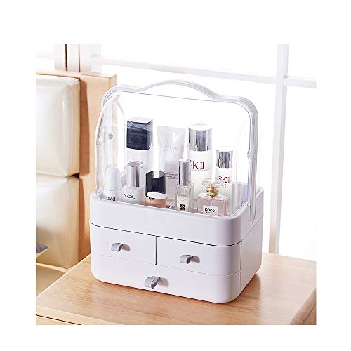 Cosmética Caja De Almacenamiento, para Cosmética De Almacenamiento, Vitrina, Gabinete De Almacenamiento En Rack, A Prueba De Polvo con La Manija Y del Cajón