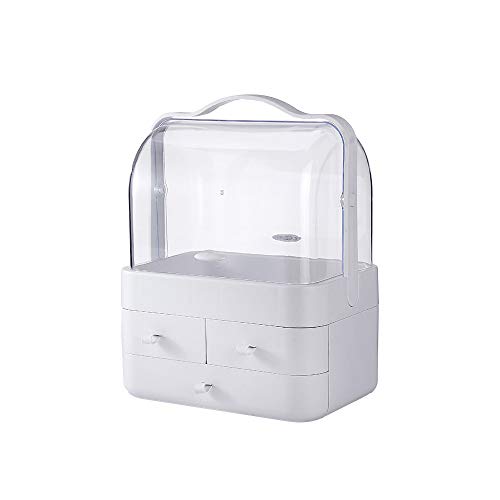 Cosmética Caja De Almacenamiento, para Cosmética De Almacenamiento, Vitrina, Gabinete De Almacenamiento En Rack, A Prueba De Polvo con La Manija Y del Cajón