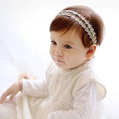 COUXILY Bebe's Diadema con Grosgrain Cinta de Piel Sintética Estrellas Orejas de Rratón Para la Fotografía del Partido (C01)