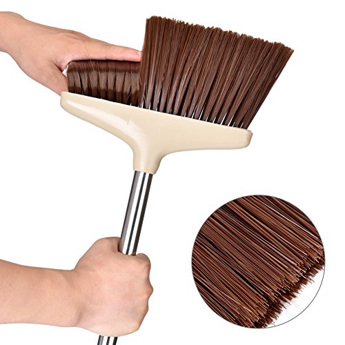 Cozywind Juegos de Escoba y Recogedor, 130cm Escoba Larga y Recogedor Apilable Set