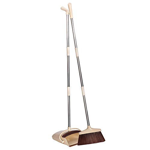 Cozywind Juegos de Escoba y Recogedor, 130cm Escoba Larga y Recogedor Apilable Set