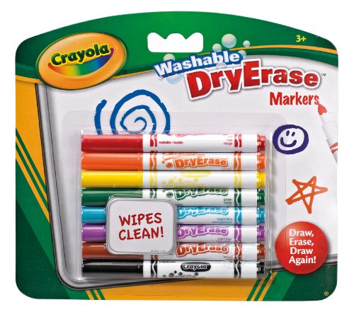 CRAYOLA - Dry Erase, 8 Mini rotuladores para Pizarra Blanca (98-2002)