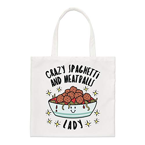 Crazy Espaguetis y Meatballs Señora Stars Normal Bolso Grande