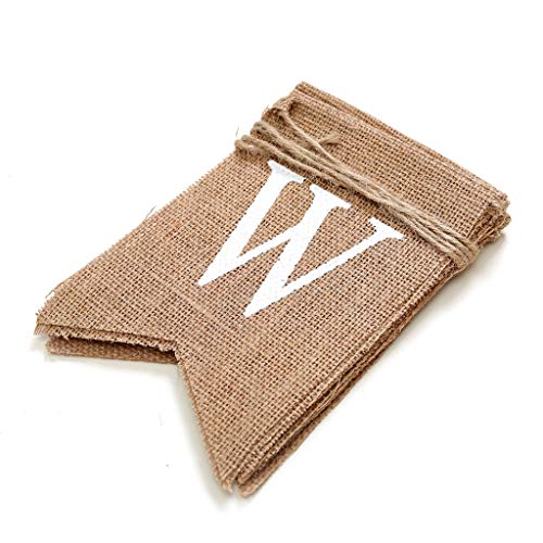 Crazy-M Welcome Back Banner Lino Decorativo Letras banderín Garland 2.8 M Burlap Banner para celebración de Festival de Fiesta, decoración de Regreso a la Escuela, Actividades Familiares decoración